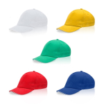 Casquette enfant en coton avec détail coloré sur la visière 255 g/m2 vue détaillée 7