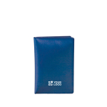 Porte-documents avec 2 séparateurs et intérieur transparent couleur bleu marine vue avec impression