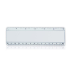 Règle enfant transparente avec une face personnalisable 30 cm couleur transparent