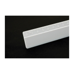Règle en plastique multiusage avec graduation en relief 20cm couleur blanc Vue 1