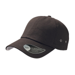 Casquette de baseball en sergé de coton avec œillets 250 g/m2 couleur marron
