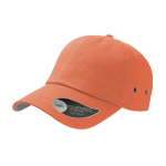 Casquette de baseball en sergé de coton avec œillets 250 g/m2 couleur orange