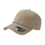 Casquette de baseball en sergé de coton avec œillets 250 g/m2 couleur kaki
