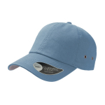 Casquette de baseball en sergé de coton avec œillets 250 g/m2 couleur bleu ciel