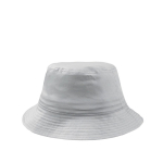 Chapeau de pêcheur en coton taille unique avec 8 rangs 180 g/m2 couleur blanc vue avec impression