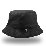 Chapeau de pêcheur réversible en polyester avec intérieur coloré couleur noir vue 11