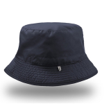 Chapeau de pêcheur réversible en polyester avec intérieur coloré couleur bleu marine