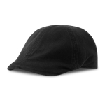 Béret de style rétro en coton recyclé et bio 260 g/m2 couleur noir vue 11
