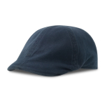 Béret de style rétro en coton recyclé et bio 260 g/m2 couleur bleu marine