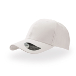 Casquette de baseball en sergé de coton avec fermeture velcro couleur blanc