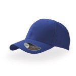 Casquette de baseball en sergé de coton avec fermeture velcro couleur bleu roi