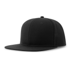 Casquette pour enfant en polyester recyclé avec visière plate 300 g/m2 couleur noir vue 11