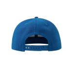 Casquette pour enfant en polyester recyclé avec visière plate 300 g/m2 couleur bleu roi
