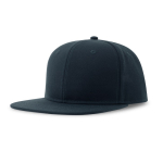 Casquette pour enfant en polyester recyclé avec visière plate 300 g/m2 couleur bleu marine