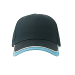 Casquette de baseball pour enfants en coton bio 260 g/m2 couleur bleu marine