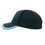 Casquette de baseball pour enfants en coton bio 260 g/m2 couleur bleu marine