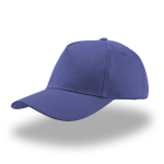 Casquette pour enfants en coton à 5 panneaux avec fermeture velcro couleur bleu roi