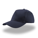 Casquette pour enfants en coton à 5 panneaux avec fermeture velcro couleur bleu marine