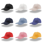 Casquette pour enfants en coton à 5 panneaux avec fermeture velcro