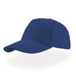 Casquette en sergé de coton brossé avec fermeture arrière à boucle couleur bleu roi