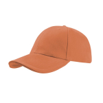 Casquette en coton taille unique avec fermeture à boucle 250 g/m2 couleur orange