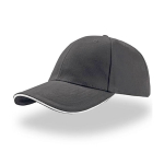 Casquette en coton taille unique avec fermeture à boucle 250 g/m2 couleur anthracite