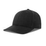 Casquette en coton recyclé et bio avec visière avec détails couleur noir vue 11