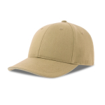 Casquette en coton recyclé et bio avec visière avec détails couleur kaki