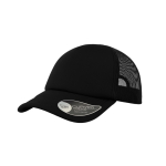 Casquette en polyester avec visière incurvée et rembourrée 80 g/m² couleur noir vue 11