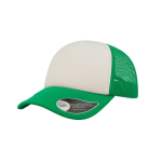 Casquette en polyester avec visière incurvée et rembourrée 80 g/m² couleur vert