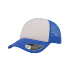 Casquette en polyester avec visière incurvée et rembourrée 80 g/m² couleur bleu roi