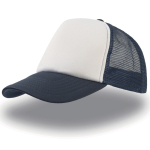 Casquette en polyester avec visière incurvée et rembourrée 80 g/m² couleur bleu marine
