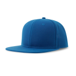 Casquette en sergé de polyester recyclé avec visière plate 300 g/m² couleur bleu roi
