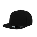 Casquette partiellement en laine avec visière plate 400 g/m² couleur noir vue 11