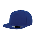 Casquette partiellement en laine avec visière plate 400 g/m² couleur bleu roi