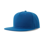 Casquette en polyester recyclé avec visière plate 5 panneaux 300 g/m² couleur bleu roi