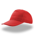 Casquette en coton coloré avec drapeau italien sur la visière couleur rouge