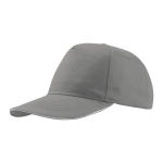 Casquette en coton léger avec visière contrastée en couleur 160 g/m² couleur gris clair
