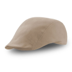 Béret équestre en coton brossé avec fermeture velcro 235 g/m² couleur kaki