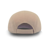 Béret équestre en coton brossé avec fermeture velcro 235 g/m² couleur kaki vue avec impression