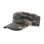 Casquette en coton de style militaire avec fermeture velcro 235 g/m² couleur camouflage