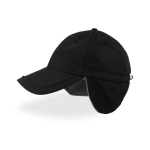 Casquette d'hiver en nylon avec cache-oreilles et doublure polaire couleur noir vue 11