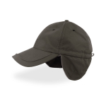 Casquette d'hiver en nylon avec cache-oreilles et doublure polaire couleur gris foncé