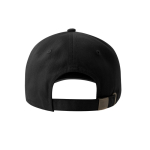 Casquette non structurée avec boucle et mélange de coton 280 g/m² couleur noir vue détaillée 2