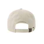 Casquette non structurée avec boucle et mélange de coton 280 g/m² couleur blanc vue détaillée 2