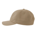 Casquette non structurée avec boucle et mélange de coton 280 g/m² couleur beige