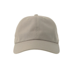 Casquette non structurée avec boucle et mélange de coton 280 g/m² couleur gris clair vue détaillée 6