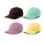 Casquette non structurée avec boucle et mélange de coton 280 g/m²