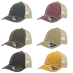 Casquette de camionneur vintage en coton avec maille arrière 250 g/m²