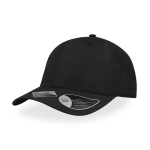 Casquette fabriquée à partir de bouteilles avec visière 115 g/m² couleur noir vue 11